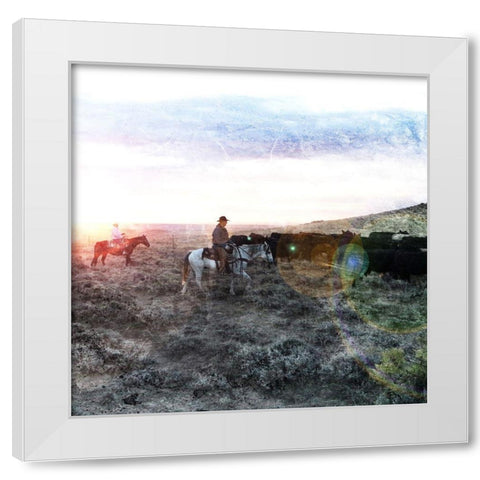 Round Up White Modern Wood Framed Art Print by Villa, Mlli