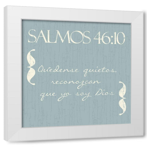 Salmos Quedense White Modern Wood Framed Art Print by Villa, Mlli