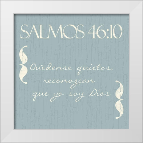 Salmos Quedense White Modern Wood Framed Art Print by Villa, Mlli