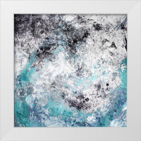 Chaotic Calm White Modern Wood Framed Art Print by Villa, Mlli