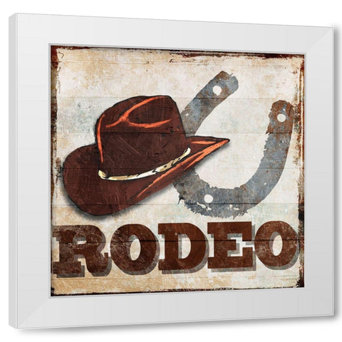 Rodeo White Modern Wood Framed Art Print by Villa, Milli