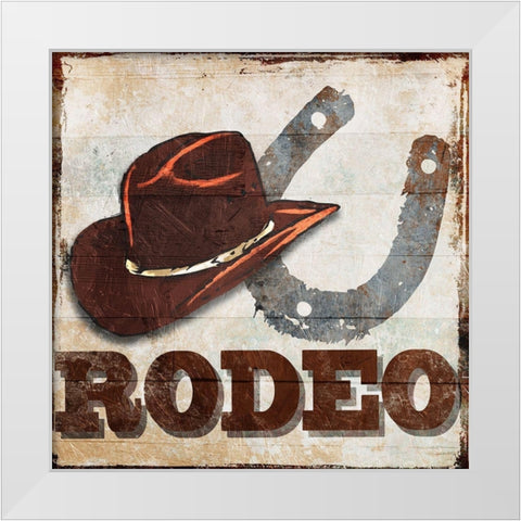 Rodeo White Modern Wood Framed Art Print by Villa, Milli