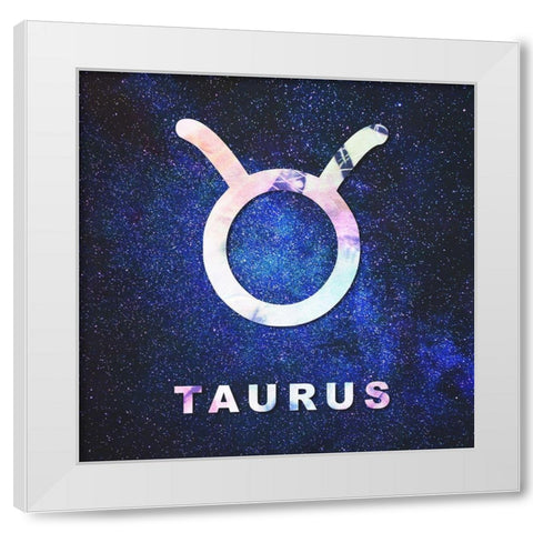 Taurus Space White Modern Wood Framed Art Print by Villa, Milli