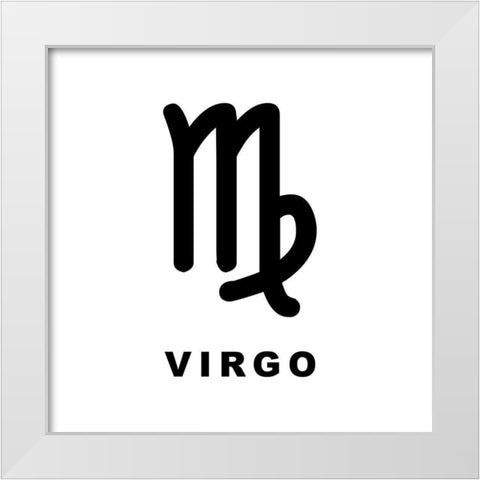 Virgo White Modern Wood Framed Art Print by Villa, Milli