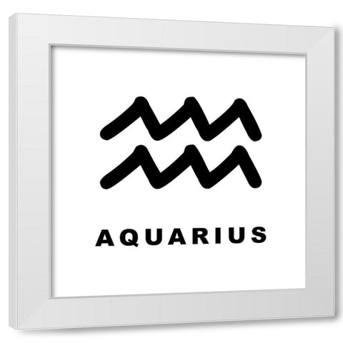 Aquarius White Modern Wood Framed Art Print by Villa, Milli
