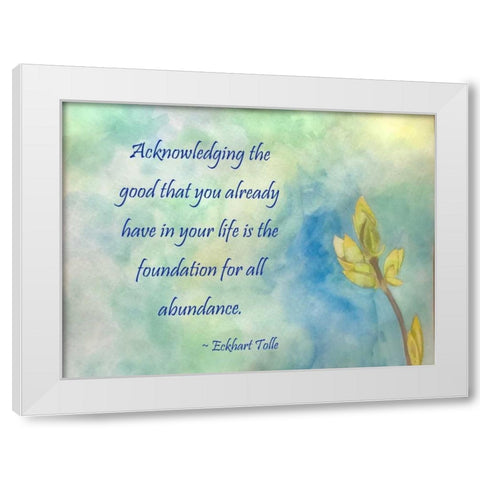 Acknowledging The Good White Modern Wood Framed Art Print by Pearson, Debbie