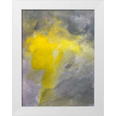 Clouded Sunshine 1 White Modern Wood Framed Art Print by Spina, Phyllis