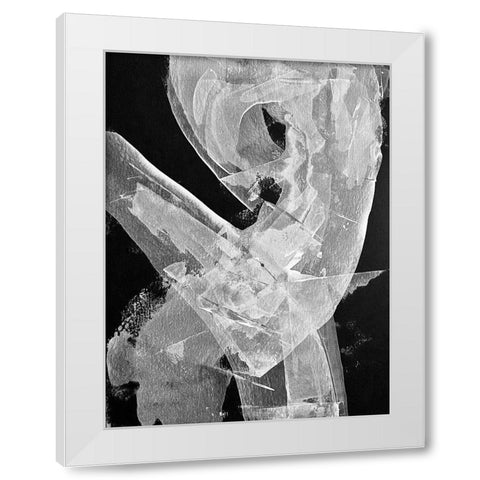 Degenerated Movement White Modern Wood Framed Art Print by Spina, Phyllis