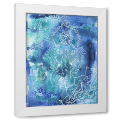 Great Deity White Modern Wood Framed Art Print by Varacek, Pam