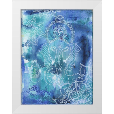 Great Deity White Modern Wood Framed Art Print by Varacek, Pam