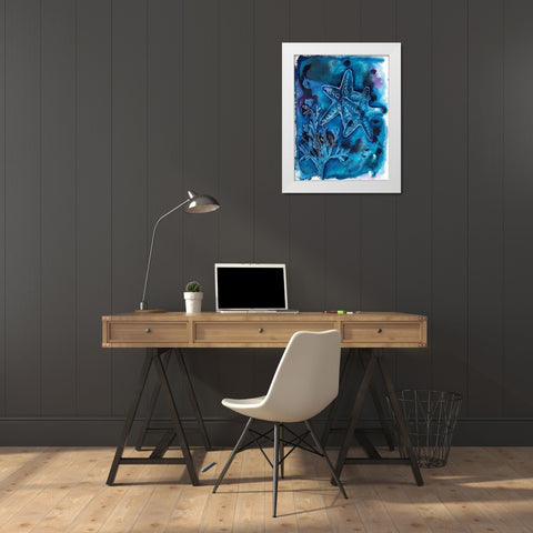 Ocean Enlightenment White Modern Wood Framed Art Print by Varacek, Pam