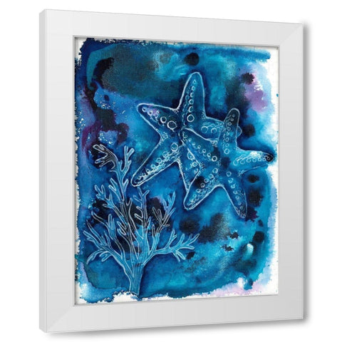 Ocean Enlightenment White Modern Wood Framed Art Print by Varacek, Pam