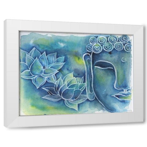 Iconic Being White Modern Wood Framed Art Print by Varacek, Pam