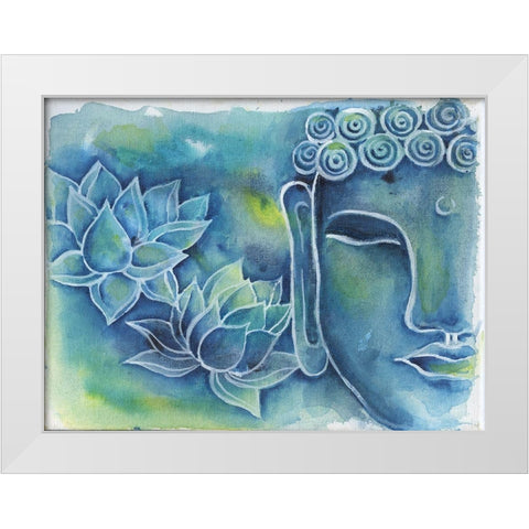 Iconic Being White Modern Wood Framed Art Print by Varacek, Pam