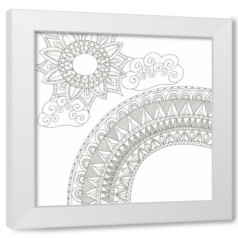 Everlasting Rainbow White Modern Wood Framed Art Print by Varacek, Pam