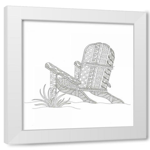 Summer Time Fun 3 White Modern Wood Framed Art Print by Varacek, Pam