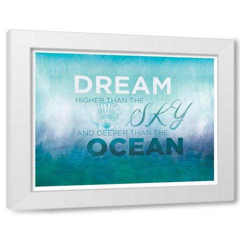 Watercolor Coast 2 White Modern Wood Framed Art Print by Allen, Candace