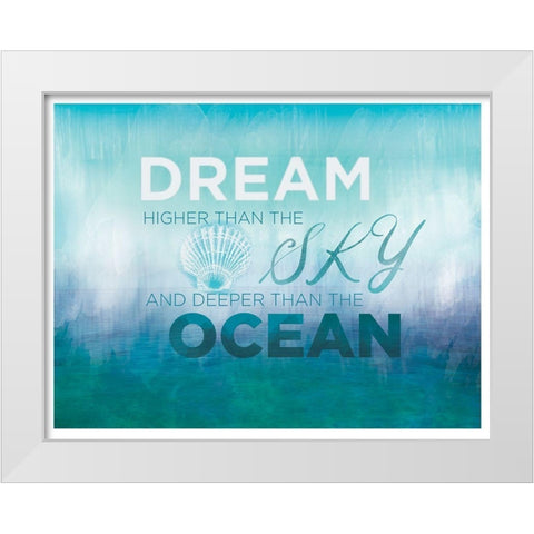 Watercolor Coast 2 White Modern Wood Framed Art Print by Allen, Candace
