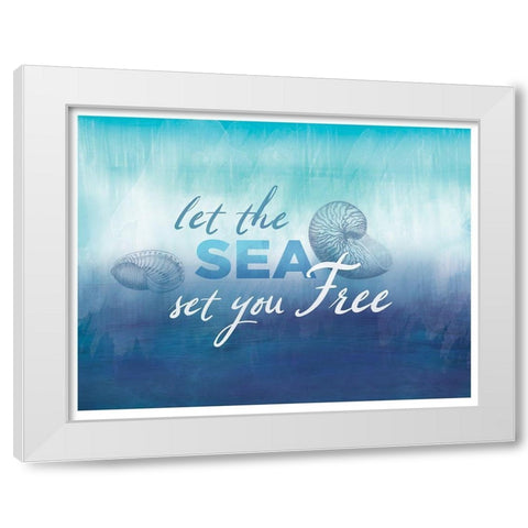 Watercolor Coast 3 White Modern Wood Framed Art Print by Allen, Candace