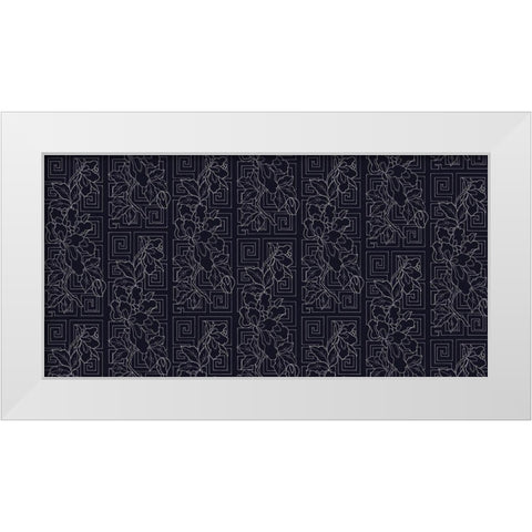 Kimono Quilt Network White Modern Wood Framed Art Print by Allen, Candace