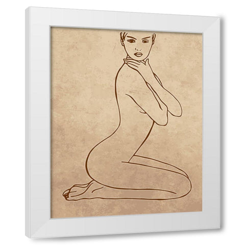 Natural Woman 1 White Modern Wood Framed Art Print by Jenner, Roya
