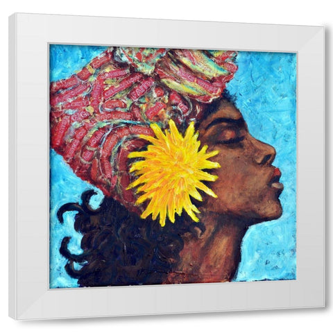 Proud Gigi White Modern Wood Framed Art Print by Jenner, Roya