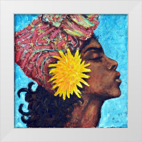 Proud Gigi White Modern Wood Framed Art Print by Jenner, Roya