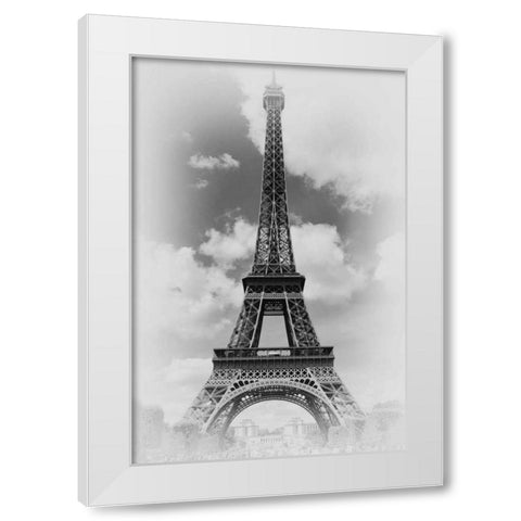 Eiffel 1 White Modern Wood Framed Art Print by De Carvalho, Sandro