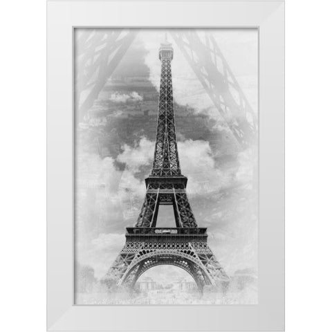 Eiffel 2 White Modern Wood Framed Art Print by De Carvalho, Sandro