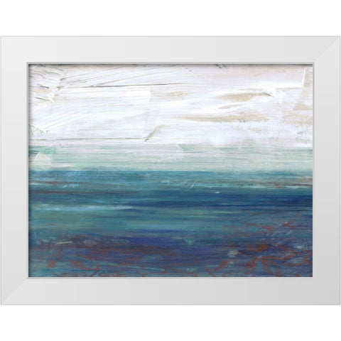 New Horizons A2 White Modern Wood Framed Art Print by Haynes, Smith