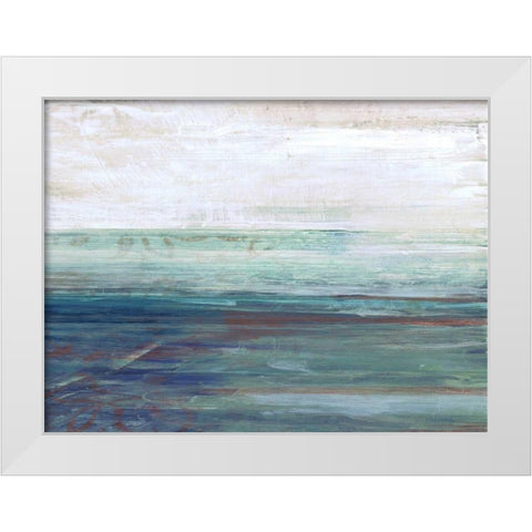 More Horizons B2 White Modern Wood Framed Art Print by Haynes, Smith