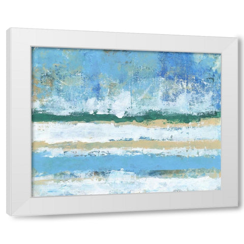 Beachy Coast White Modern Wood Framed Art Print by Haynes, Smith