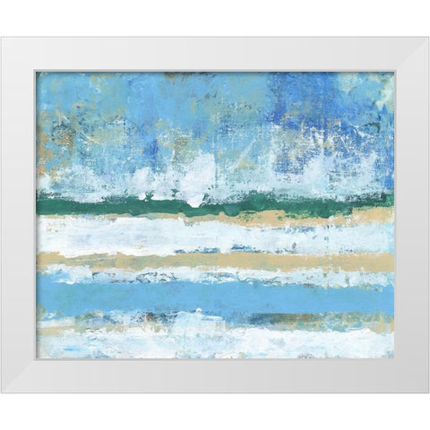Beachy Coast White Modern Wood Framed Art Print by Haynes, Smith