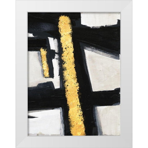 Divine Streaks 2 White Modern Wood Framed Art Print by Lewis, Sheldon