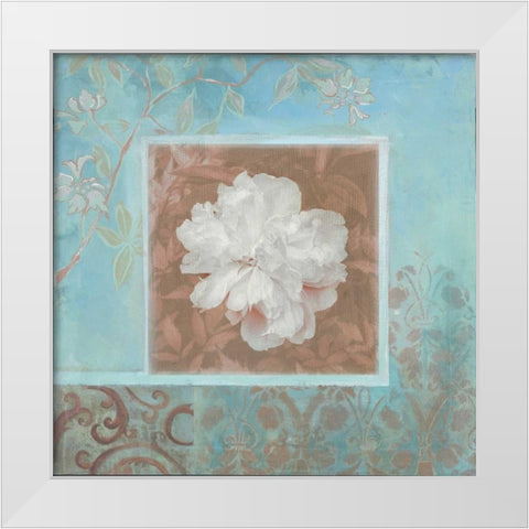 . White Modern Wood Framed Art Print by Haynes, Smith