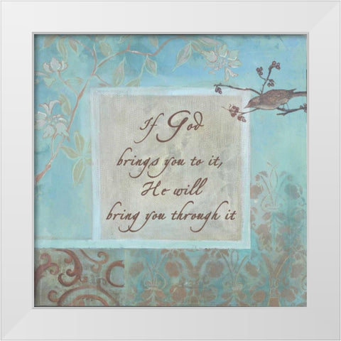 . White Modern Wood Framed Art Print by Haynes, Smith