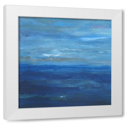 Infinite Sea 1 White Modern Wood Framed Art Print by Haynes, Smith