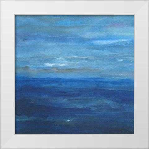 Infinite Sea 1 White Modern Wood Framed Art Print by Haynes, Smith