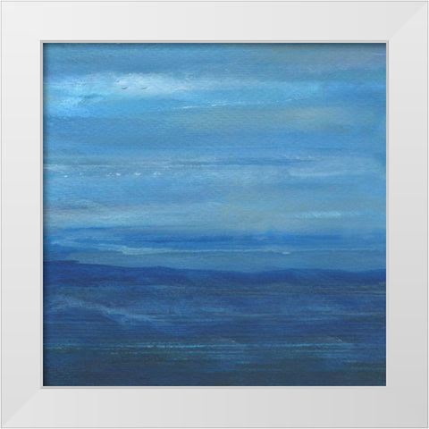 Infinite Sea 2 White Modern Wood Framed Art Print by Haynes, Smith