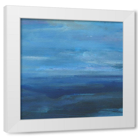 Infinite Sea 3 White Modern Wood Framed Art Print by Haynes, Smith