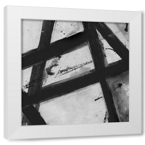 Through The Webbing BW 2 White Modern Wood Framed Art Print by Haynes, Smith
