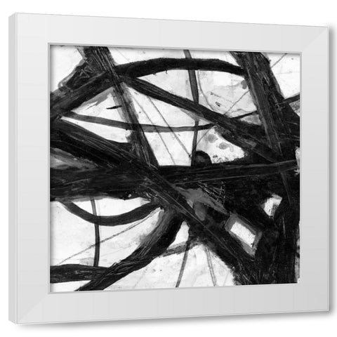 Abstract Jungle 1 White Modern Wood Framed Art Print by Haynes, Smith