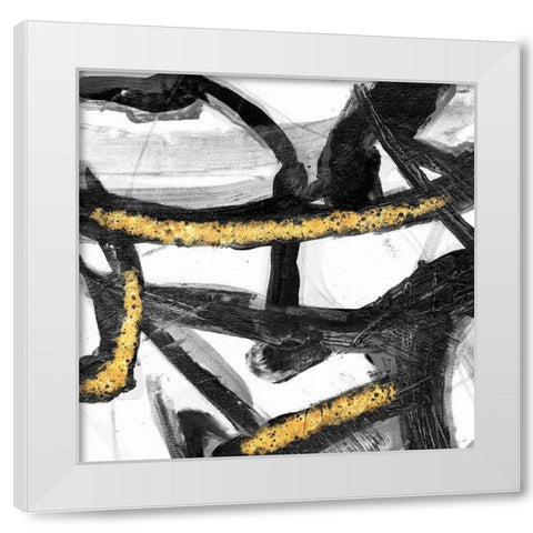 Swinging Vines 1 White Modern Wood Framed Art Print by Lewis, Sheldon
