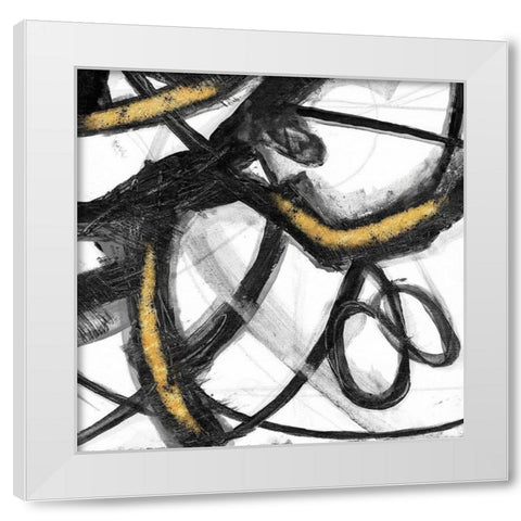 Swinging Vines 2 White Modern Wood Framed Art Print by Lewis, Sheldon