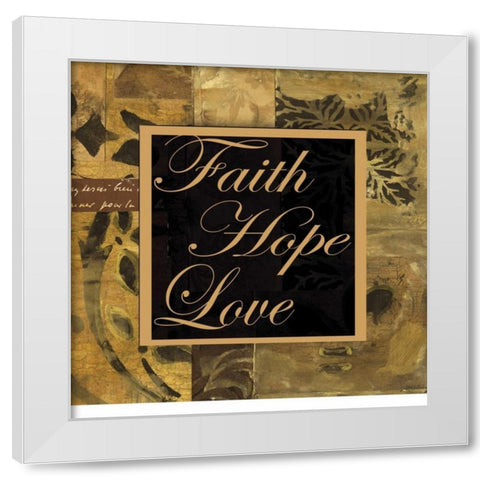 . White Modern Wood Framed Art Print by Haynes, Smith