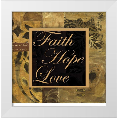. White Modern Wood Framed Art Print by Haynes, Smith