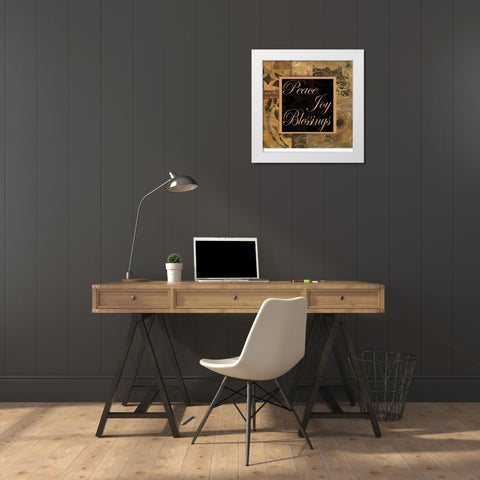 . White Modern Wood Framed Art Print by Haynes, Smith