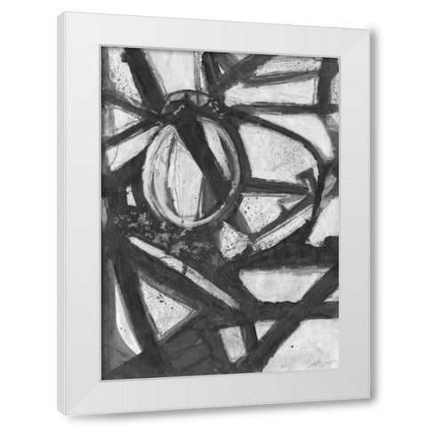 Dark Moves White Modern Wood Framed Art Print by Haynes, Smith