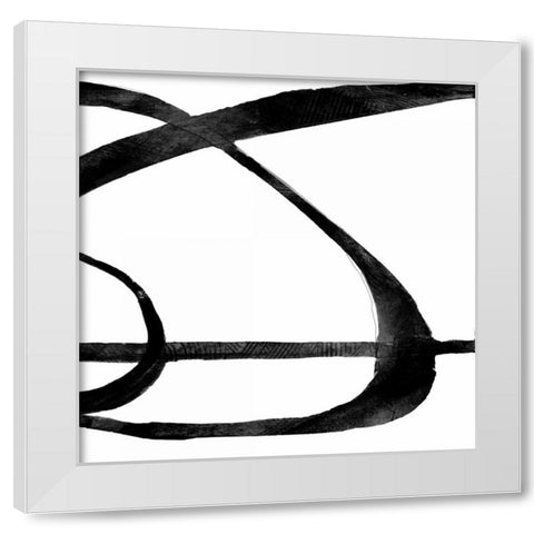 Goss 2 White Modern Wood Framed Art Print by Haynes, Smith
