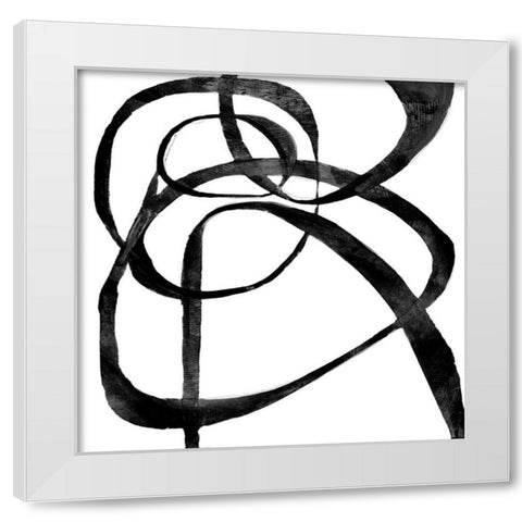 Goss 3 White Modern Wood Framed Art Print by Haynes, Smith